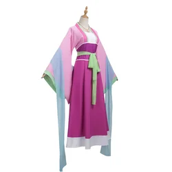 Maomao Pink Dress Cosplay Costume Wig for Women - Anime - Inspired Halloween Carnival Outfit (11)