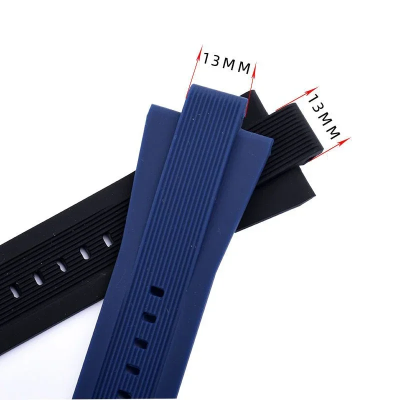 Natural Soft Silicone Rubber Men's Watch Band - Premium Replacement Strap, 29*13mm