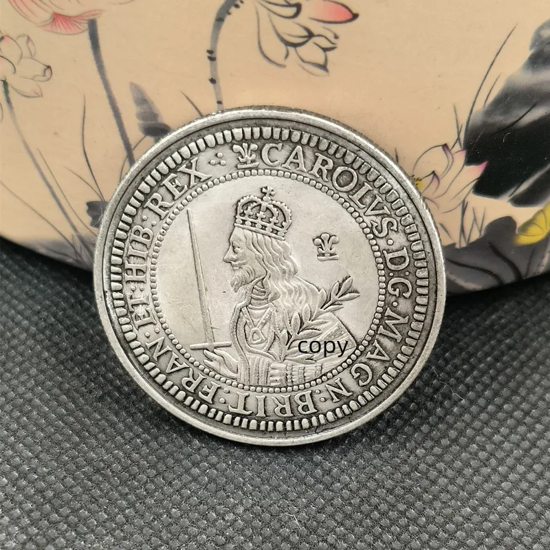 Коллекционные Юбилейные Монеты Чарльз Тройная Объединенная монета Великобритания 1643 серебряные британские очень старые копии монет