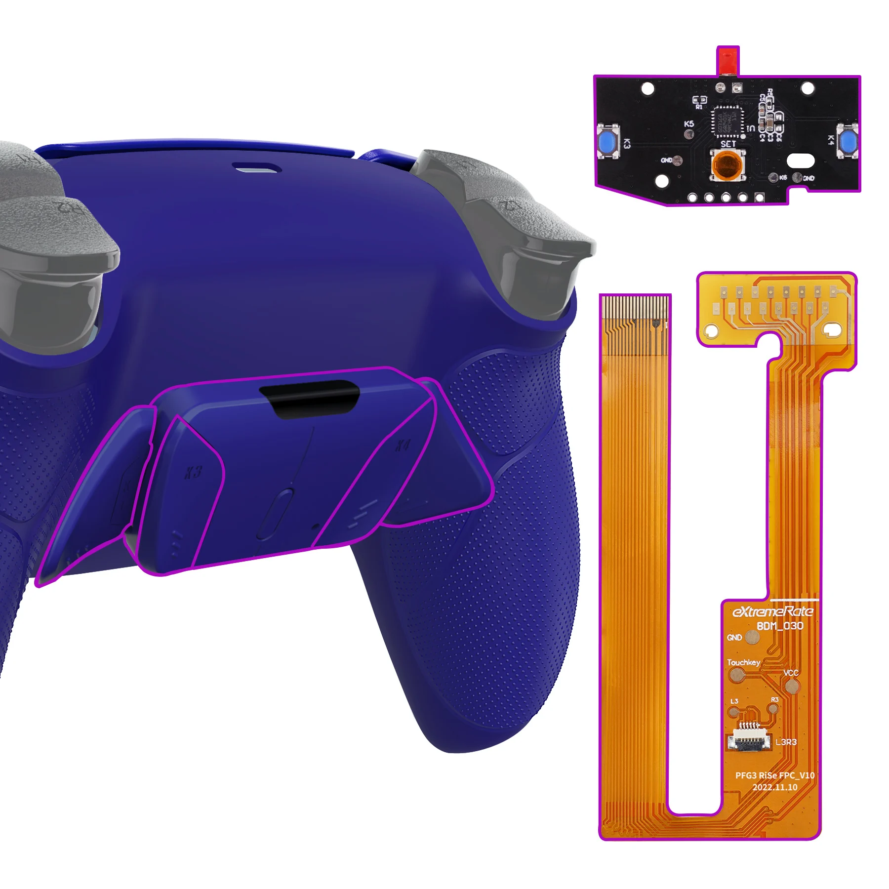 eXtremeRate プログラマブル RISE4 リマップキット PS5 コントローラー 