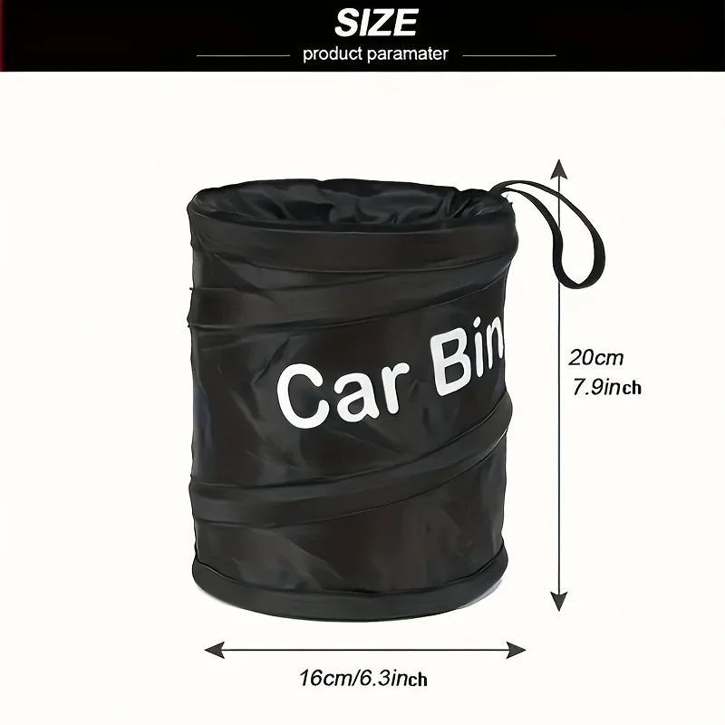Collapsible Portable Trash Can Leak-proof For Vehicles Homes Offices