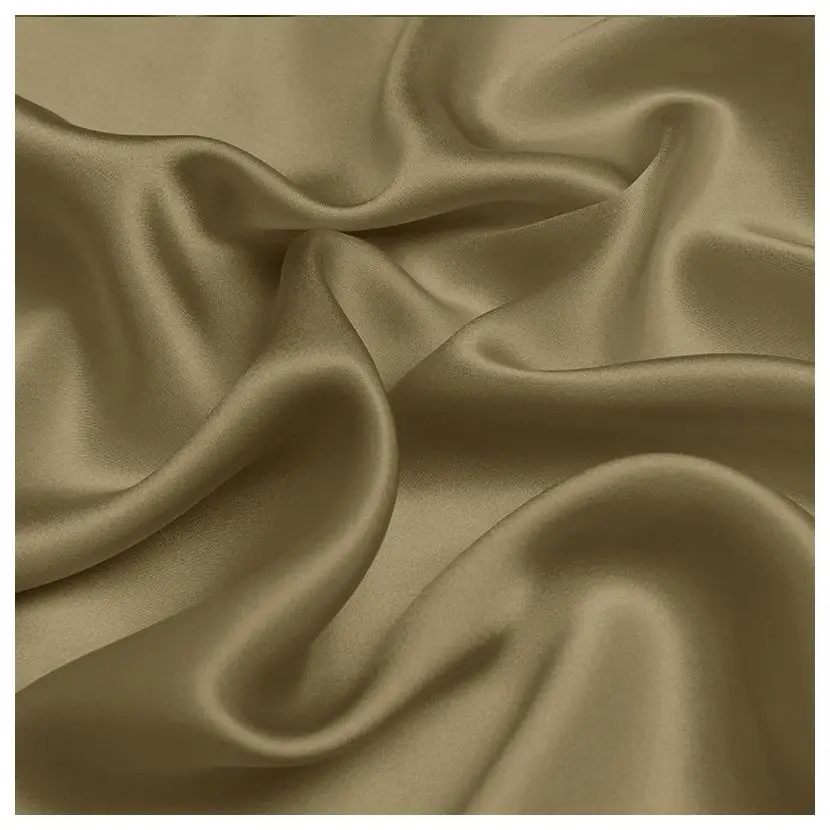 16MM 100% Pure Silk Fabric Solid Color Charmeuse For DIY Sewing Width 114cm Natural Mulberry