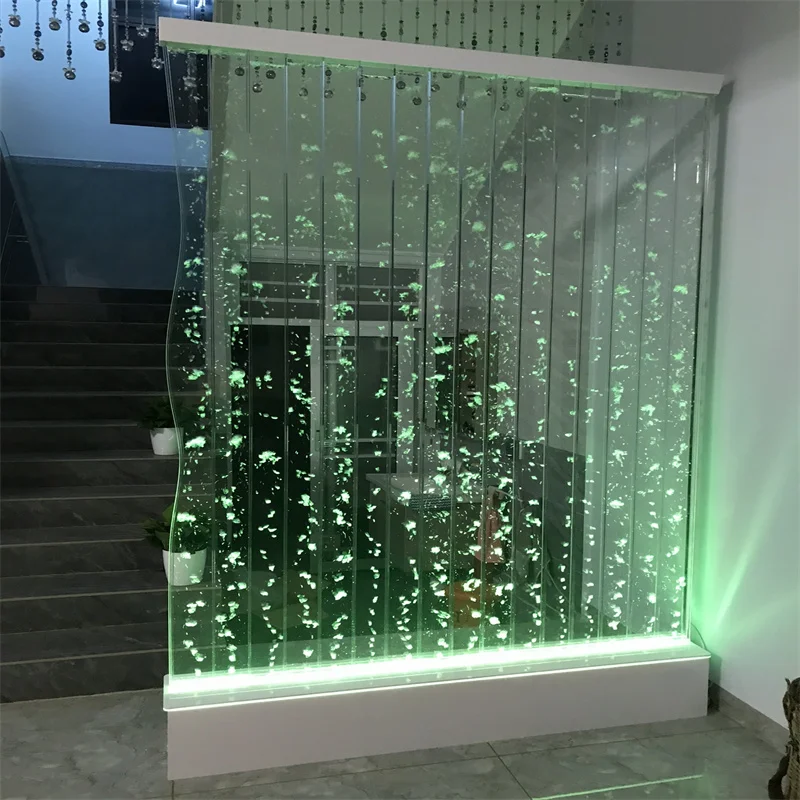 

Water Screen Acrylic Bubble Bath Curtain S-Shaped Partition Hallway Fish Tank Aquarium Customization