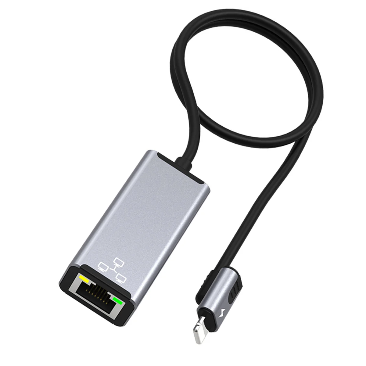 RJ45 LAN Adapter For iPhone 14 13 12 11 8 7 6 5 /iPad/iPod Ethernet LAN Network Adapter with Charge Port 20W Rare