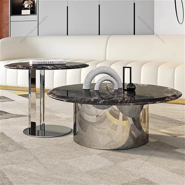 Tables basses de luxe italiennes moderne Simple Villa Salon Tables basses originalité Salon meubles de maison Couchtisch FYCT 1