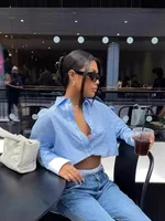 Ladies Fashion Elegant 2 Pieces Sets Stripe Shirts Top Casual Shorts Sets Summer Women Suit Two Piece Set Womens Outfits Female - Image 4