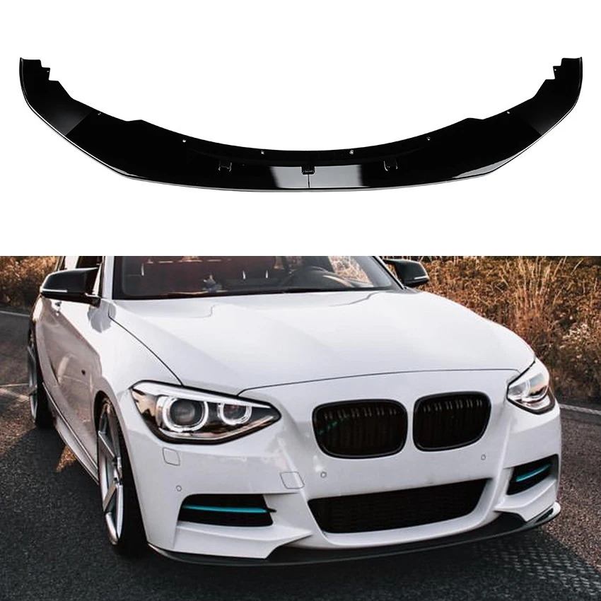 

For BMW 1 Series F20 F21 120i M Sport 2012 2013 2014 Car Front Bumper Lip Body Kit Spoiler Bumper Canard Lip Splitter