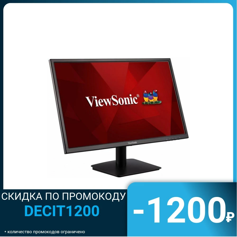 ЖК монитор VIEWSONIC 24&quot VA черный VA2405-H | Компьютеры и офис