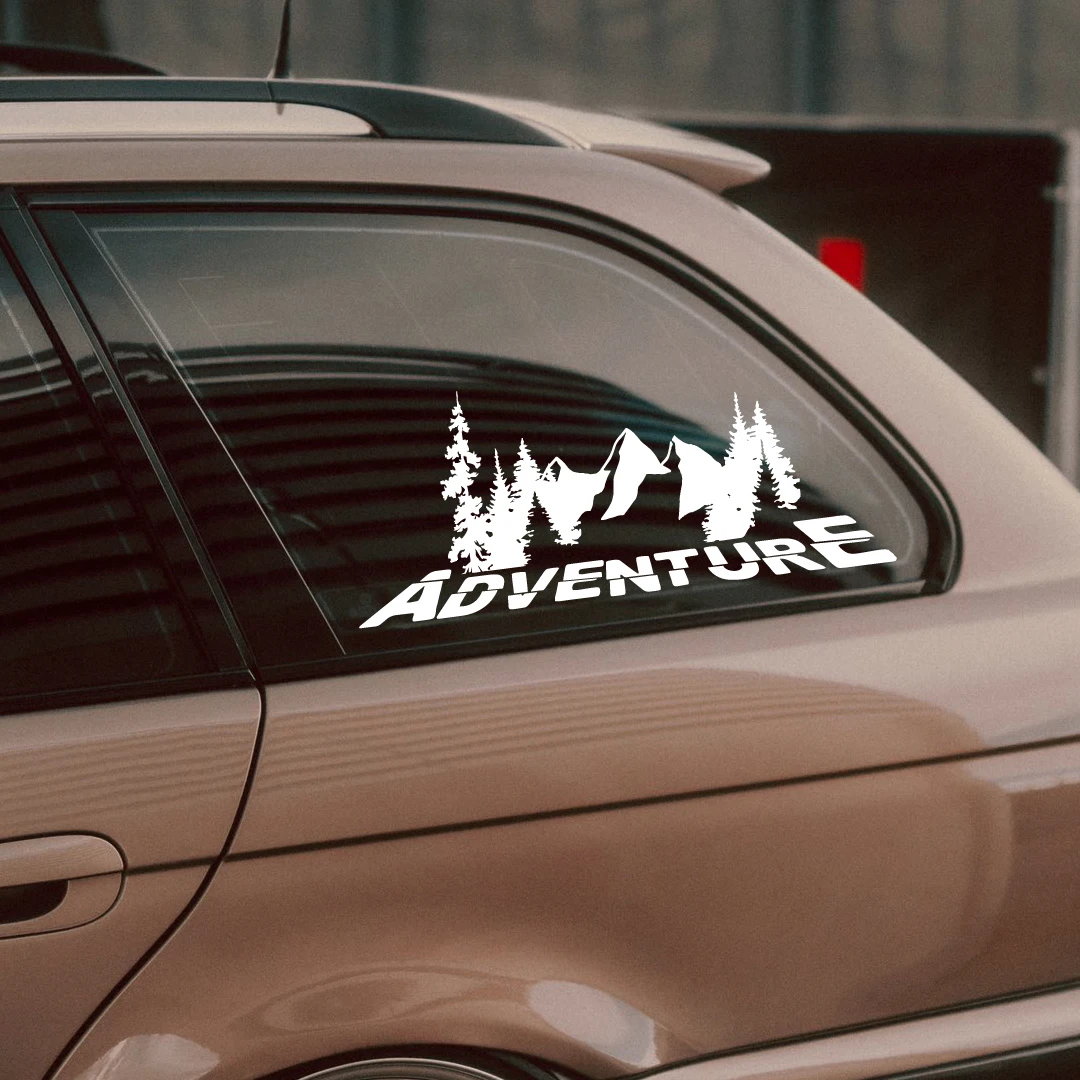 Forest adventure off-road rear windshield camping glass body modification personalized pickup truck sticker waterproof car badge sticker
