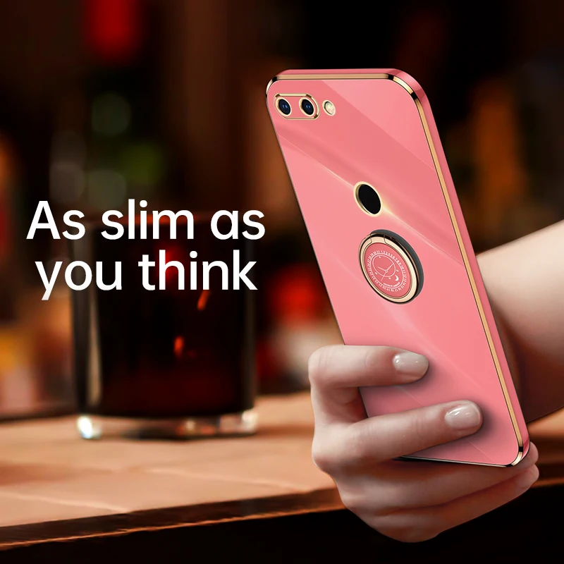 Luxury Silicone Shockproof Phone Case with Lens Protection - Fashionable Plating Design