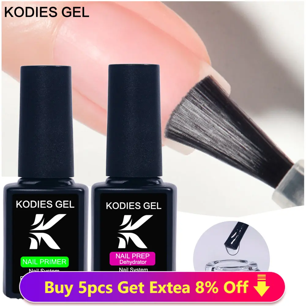 KODIES 젤 네일 프라이머 준비 탈수기 아크릴 UV 젤 매니큐어 시스템 1..