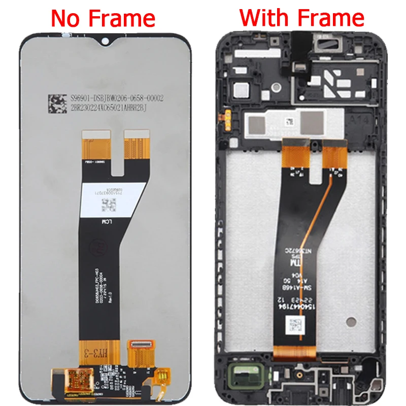 프레임 포함 LCD 디스플레이 화면 교체, 삼성 A14 5G, 6.6 인치, SM-A146B A146U A146P A14