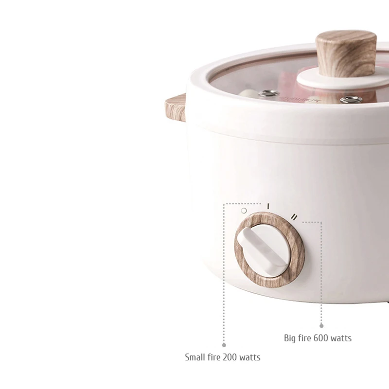 Multi-function Mini Cookers Electric Cooking Boiling Pot Electric Heat Pan Dormitory Household 1-2 People Electric Rice Cookers 5