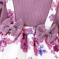 Dress For Kids 3 Months - 3 Years old Birthday Korean Style Long Sleeve Cute Floral Princess Formal Dresses Ootd For Baby Girl 3