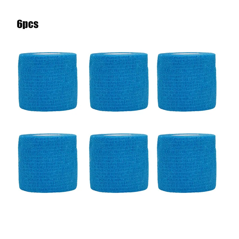 Sports Self Adhesive Elastic Bandages 3/6/20PCS Blue Wrap Tape Elastoplast For Knee Pads Finger Ankle Palm Aid Kit Pet Tool self adhesive bandage sports tape elastic bandage self adhesive tape