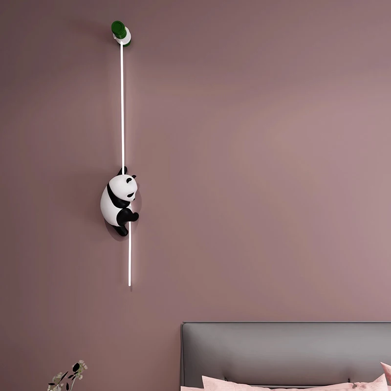 Nordic Cartoon Panda Wall Lamp 3