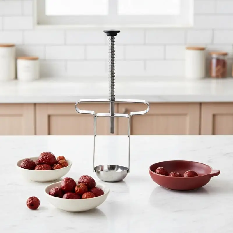 스테인리스 스틸 대추야자 씨 제거기 다용도 가정용 도구 1단계 씨 제거 베이킹 데코레이션용 특가 판매