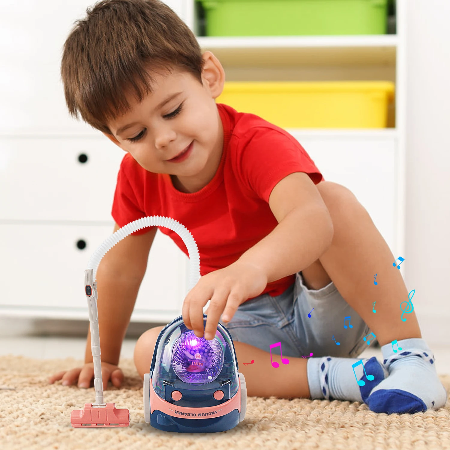 Children's home simulation household appliances, electric vacuum cleaner toys, exercise children's hands-on ability 3