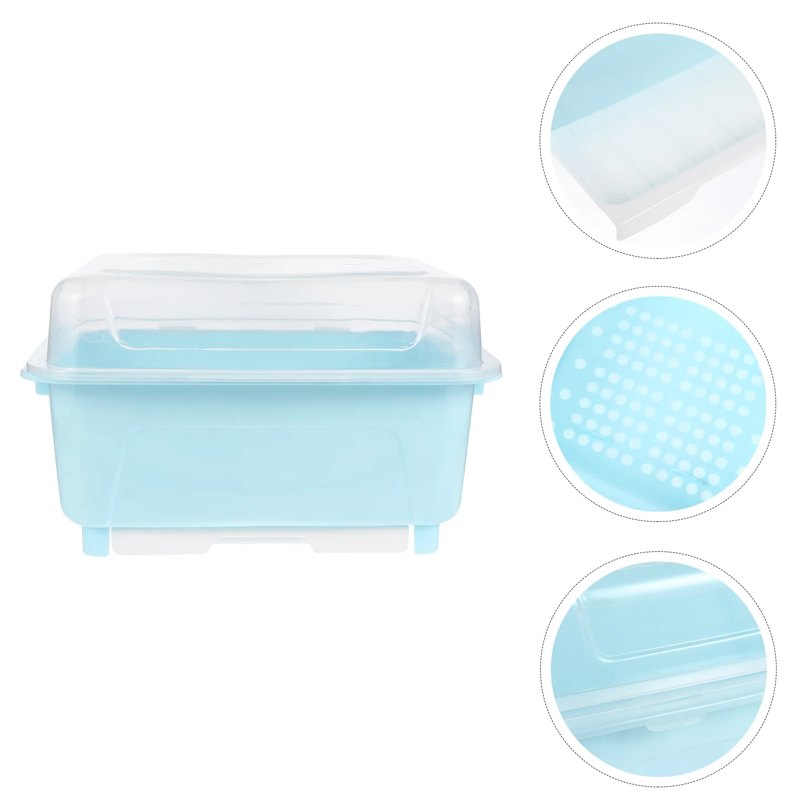 

Utensil Drying Box Lid Cover Dish Drying Rack Drain Board Fork Cutter Spoon Chopstick Holders Drainer Case