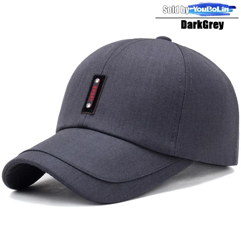 Spring and Summer New Clothing Cloth Baseball Cap Leisure Middle-Aged Sun Hat Splicing Brim Old Man Hat