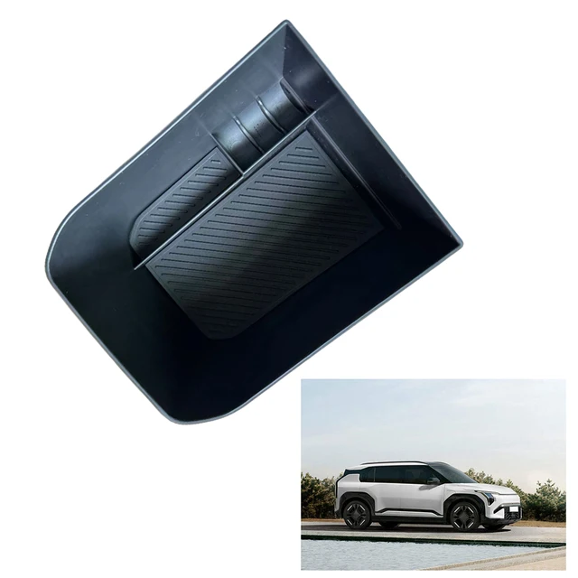 ABS Material Car Center Console Armrest Under Internal Coin Storage Box Holder Organizer Tray For Kia EV3 2024-Up Stowing Tiding 3