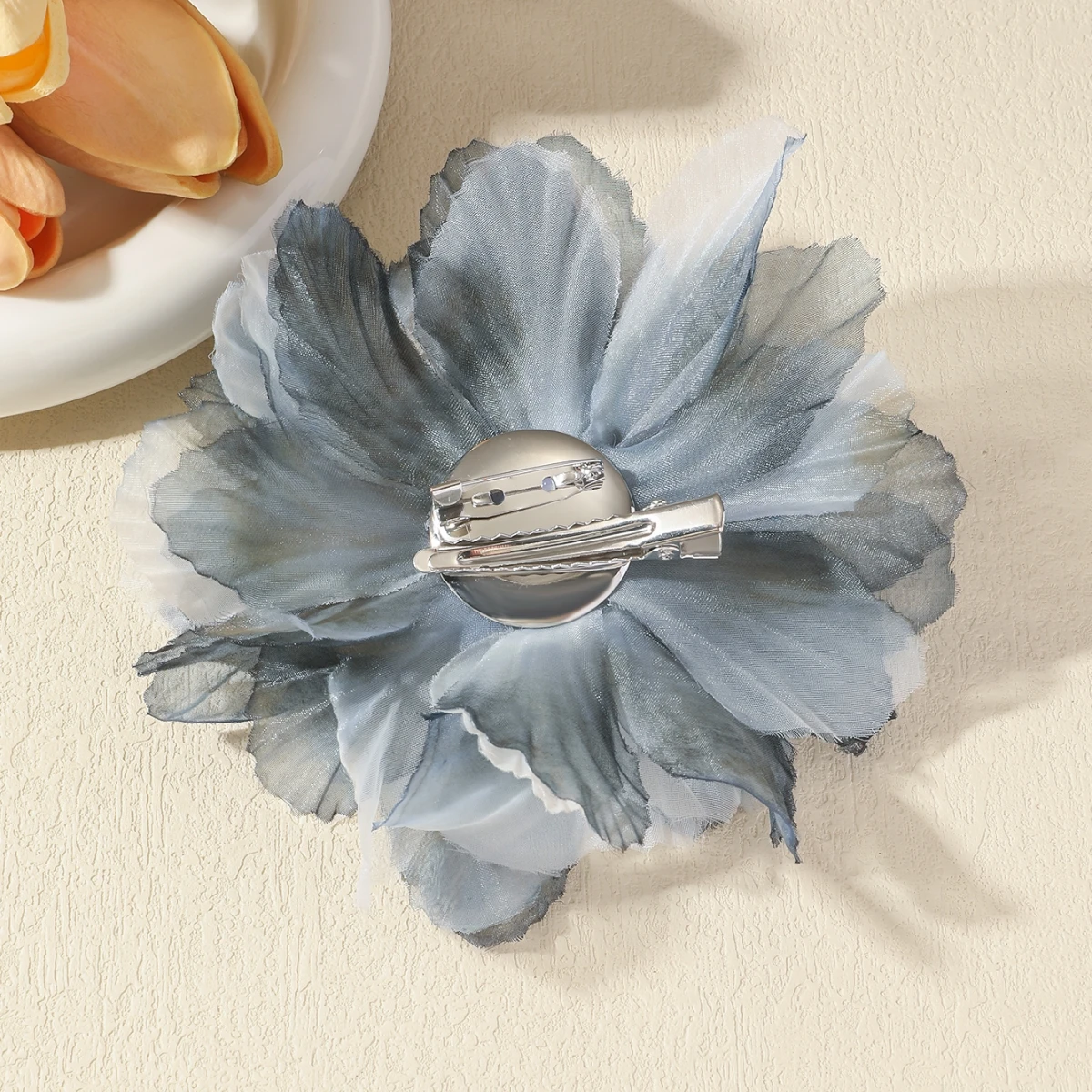 14CM Korean Fashion Fabric Flower Big Brooch for Women Delicate Handmade Lapel Pins Lady Party Wedding Cloth Jewelry Accessories