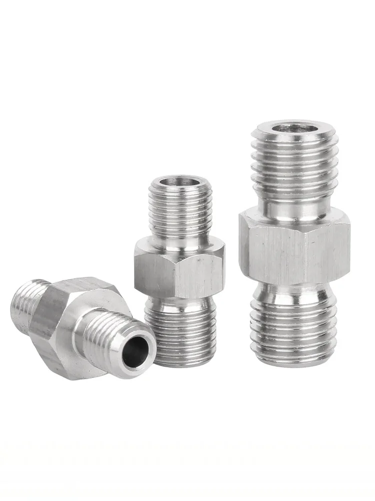 M8M22 1/8'' 1/4'' 3/8'' 1/2'' 3/4'' 1''2'' 304 스테인리스 스틸 수나사 육각 니플 고압 파이프 피팅 이퀄/리듀서
