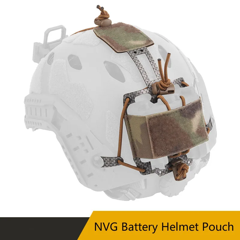 

NVG шлем с батареей Pouch, различные приспособления для тактического шлема, тактическое оборудование с эластичной регулировкой