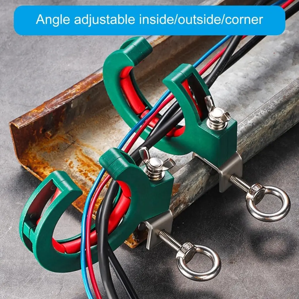 Swivel Pulley Cable Tray Cable Tray Pulley Roller Cable Laying Roller Helper Adjustable Clamp for Efficient Wire Guide Fixation Auxiliary Tool