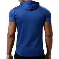 T-shirt de course pour homme, vêtements de sport, hauts à capuche, tee-shirt, survêtement d'entraînement, vêtements de sport pour homme, t-shirt de sport élastique pour la salle de sport, fitness 2