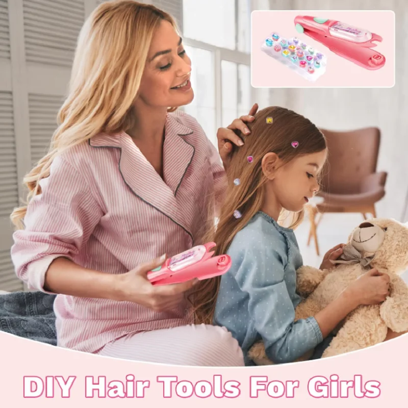 Hair Gem Bling Hair Jewels Diamonds For Girls Beauty Fashion Toy Interactive Dress up Kid Glitter Headwear Gift