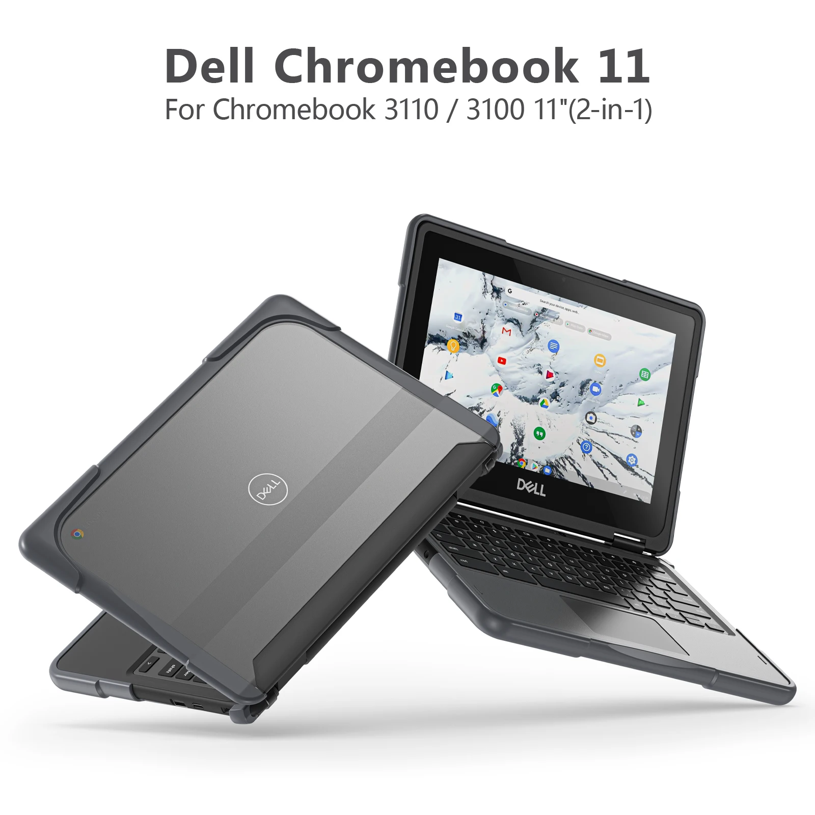 Laptop Case for Dell Chromebook 3110 PVC Protective Shell