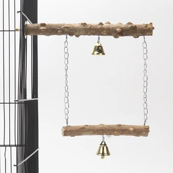 1PC Parrot suspension bridge toys, bird toys, swing supplies, claw grinding, pole standing, birdcage accessories - Image 2