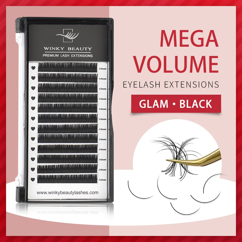 

Winky Beauty All size C/D 8-15mm Faux Mink Individual Eyelash Lashes Maquiagem Cilios For Professionals Soft Mink Eyelash