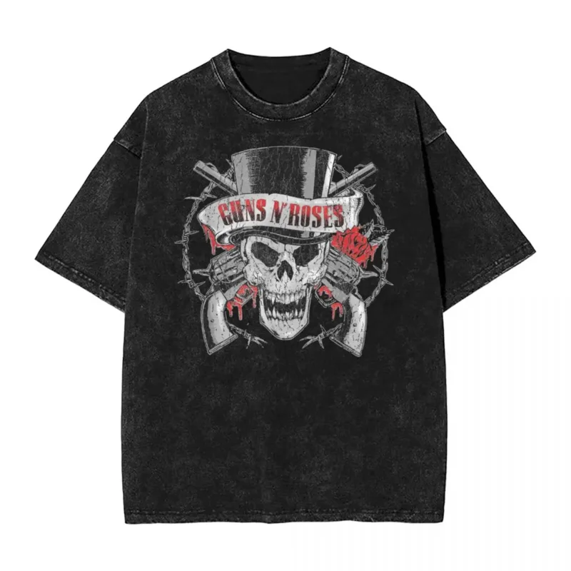

Футболка Мужская/женская с принтом Guns N Roses hat skull