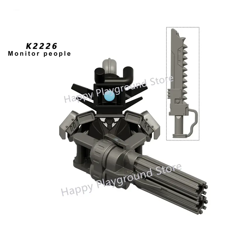 New KDL SWAT Skibidi Toilet Man Figures Anime Block Toys TvMan Titan Cameraman Speakerman Bricks Model Toy Birthday Gift - Image 55