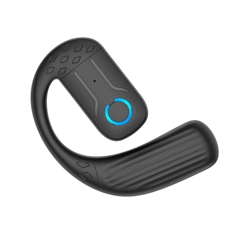 Wireless Bluetooth Earbuds with Earhooks - Sleek Single Ear Business Headset