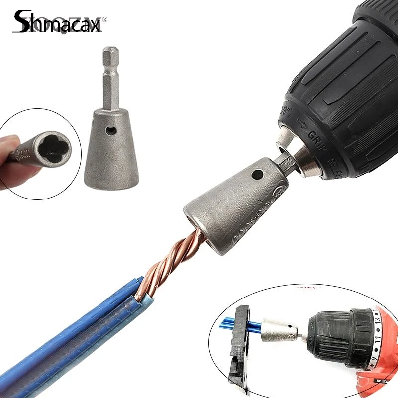 

Wire Twisting Tools Handle Electrician Quickly Twister Twister Wire For Power Drill Drivers Twister Twisted Twist Cable Device