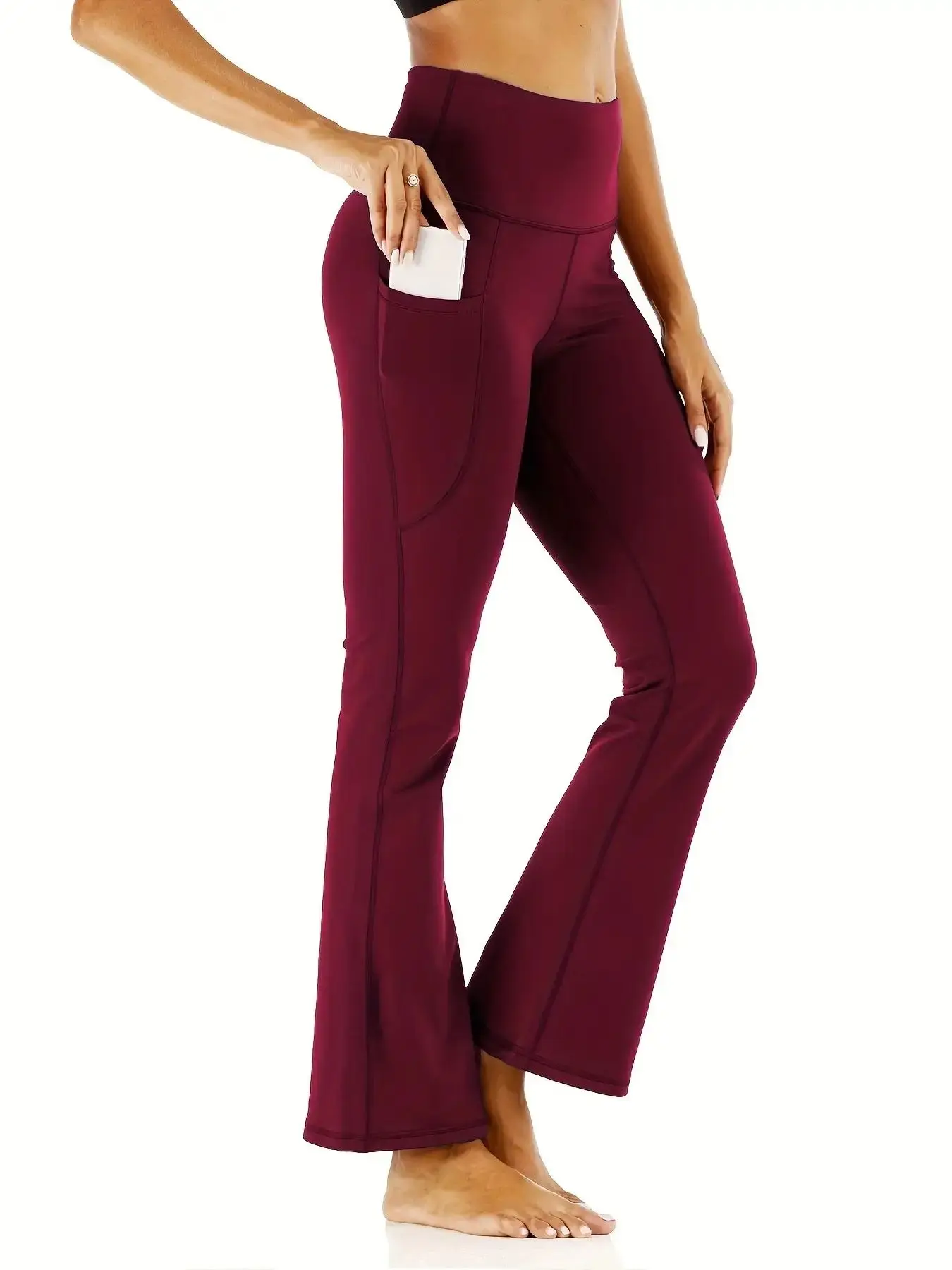 Women’s Flared Pants with Pockets, Flared Leg Yoga Pants High Waist Fitness Casual Tummy Tuck Pants Sports & Entertainment Women’s Flared Pants with Pockets, Flared Leg Yoga Pants High Waist Fitness Casual Tummy Tuck Pants Sports & Entertainment