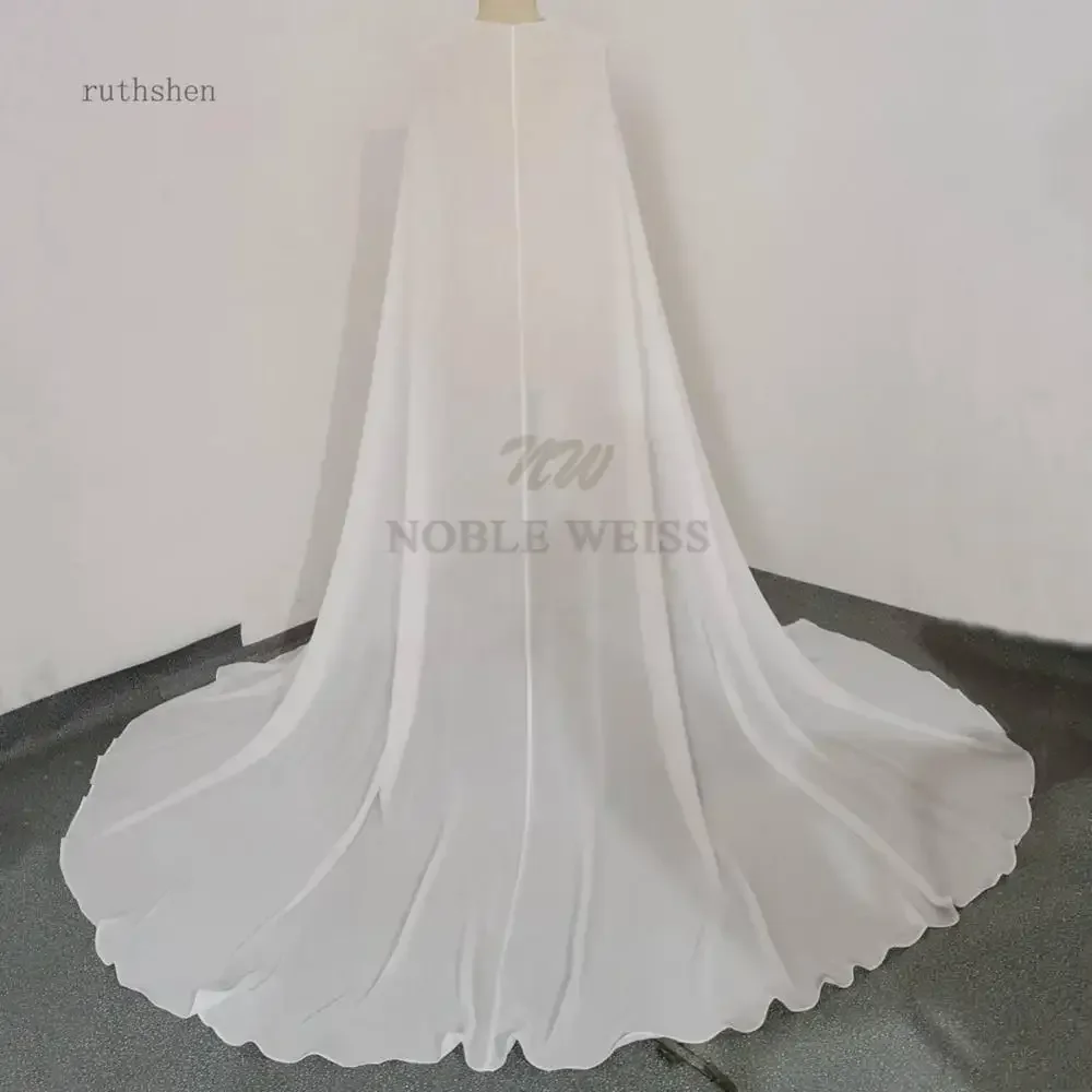 Wedding Cape Chiffon Jackets Bridal Long Cloaks Plus Wraps Customized