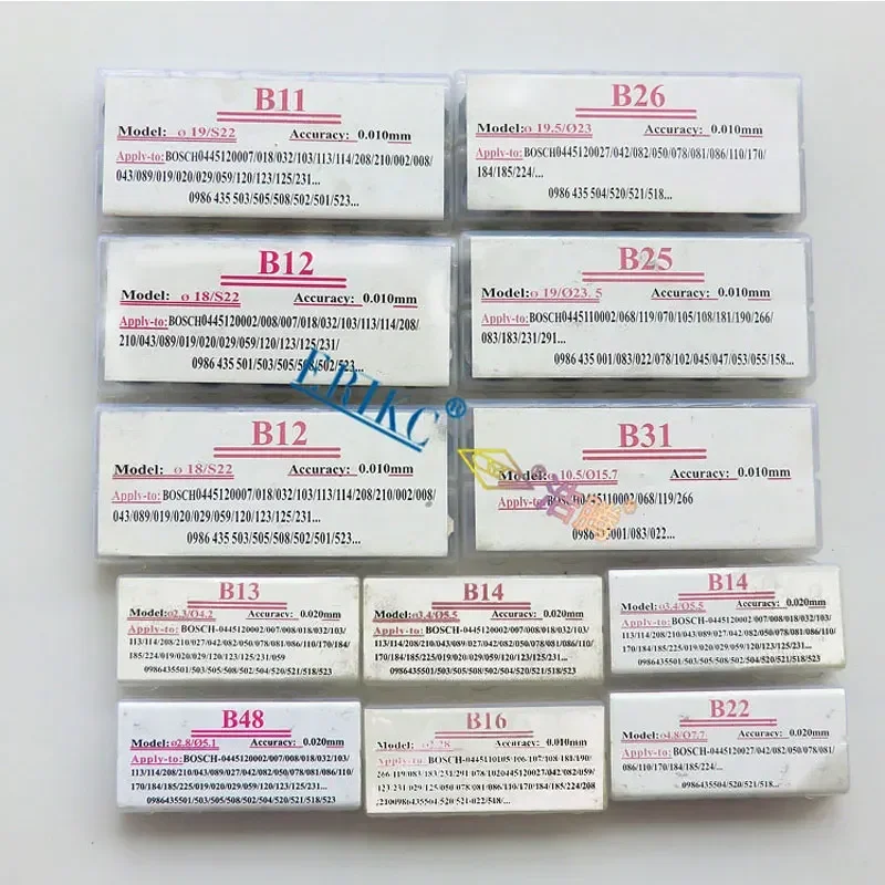 Injector Washer Shims Common Rail Injector Adjust Shims B11 B12 B13 B14 B16 B22 B25 B26 B31 B37 B48 B21 B23 B24 B27 Adjusting Washers Shims Gasket