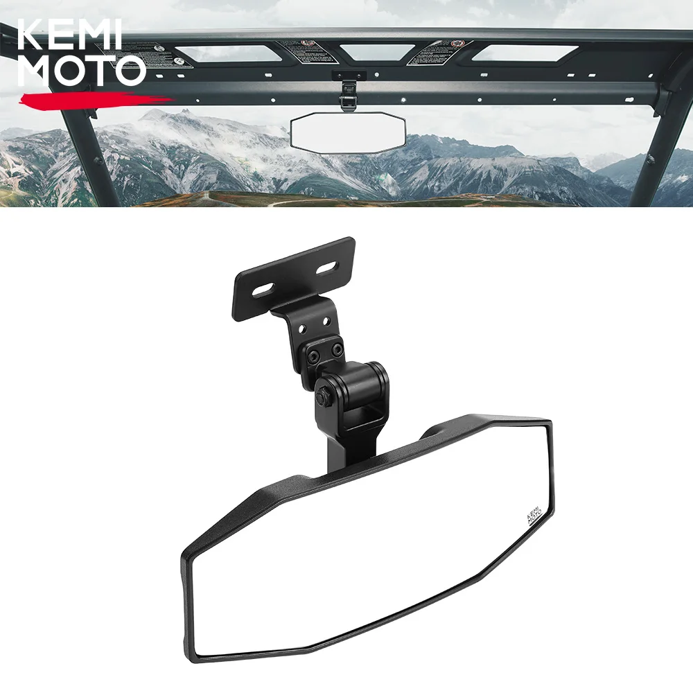 KEMIMOTO Center Mirror 360° Adjustable ABS Black Rear View Mirror for CFMOTO UForce 1000 2019+ UForce 1000 XL 2022+ чехол mypads для honor v30 pro honor view 30 pro oxf an10 black 145275