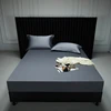 1000TC Egyptian Cotton Fitted Sheet Solid Color Bed Sheet Mattress Cover Elastic Band Fitted Sheet 160x200 180X200 Fit Sheet 1Pc 4