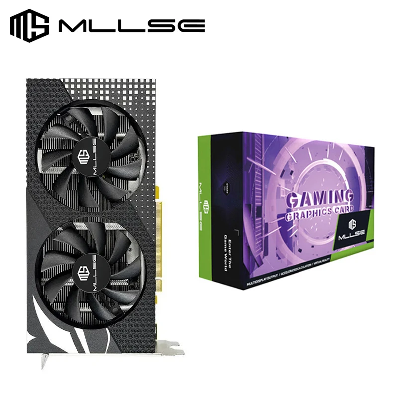 Mllse-amd Placa Gráfica Radeon rx 580 8gb Vídeo 2048sp Gddr5 256 Bits Pci Express 3.0 × 16 Gpu para Jogos de Computador