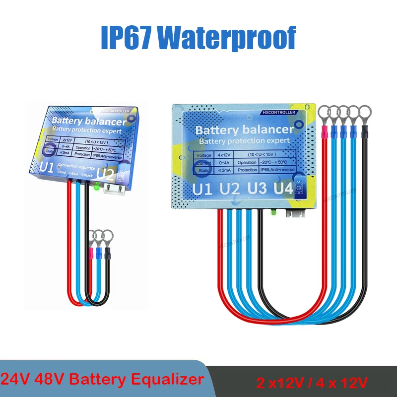 

Battery Equalizer 24V 48V Batteries Voltage Balance Li-ion Lead Acid Battery Connected in Parallel for Solar Controller