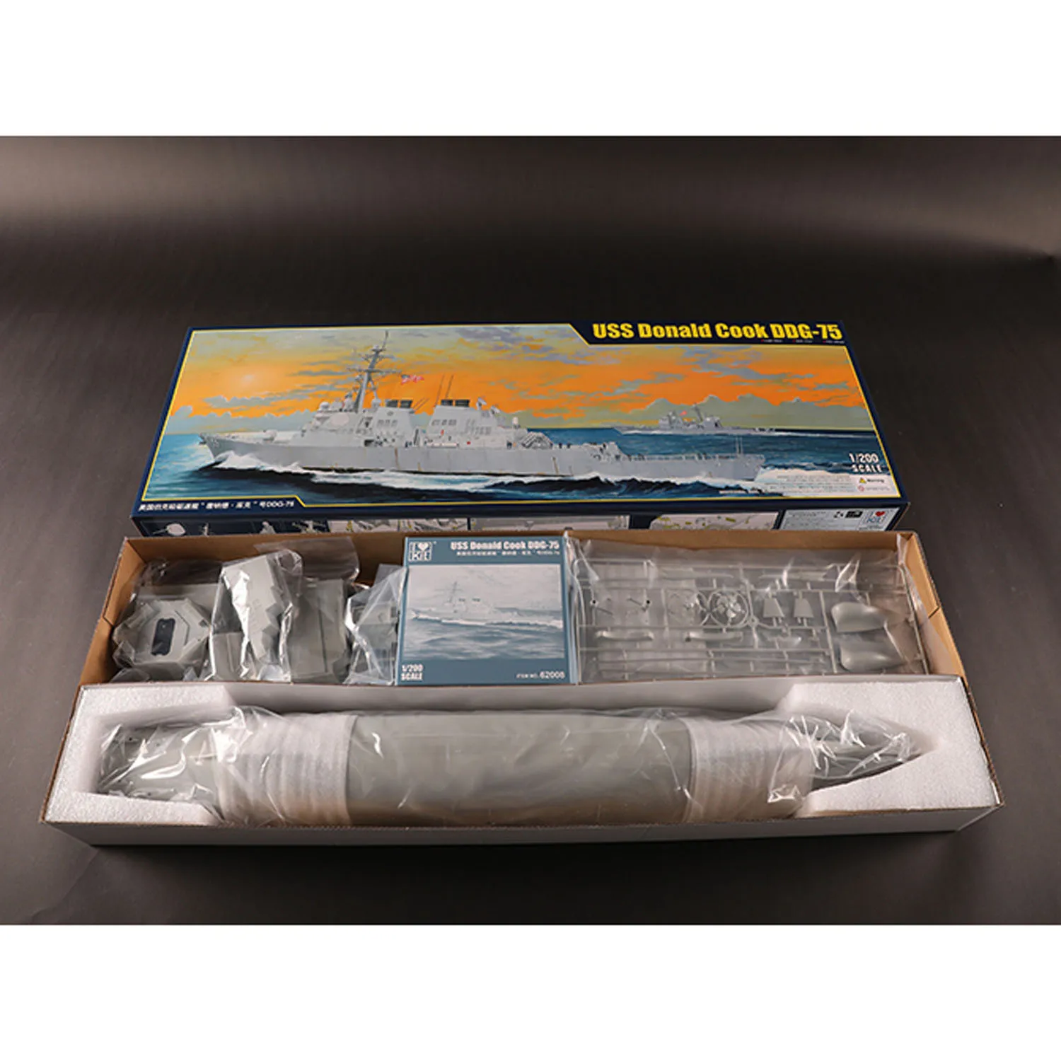 I Love Kit 62008 1:200 USS Donald Cook DDG-75 Destroyer Oltre 1300 parti 30,3 pollici Giocattoli fai da te per modello statico del giocatore avanzato - immagine 6