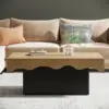 Tribesigns Farmhouse Coffee Tables for Living Room, 45 Inch Rectangular Rustic Classic Cocktail Table, Wooden One Style Fits All 5