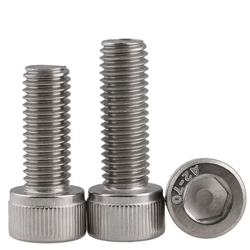 M8 - 1.0(8mm) 미세 나사 304 스테인레스 스틸 소켓 헤드 캡 나사 미터법 DIN 912