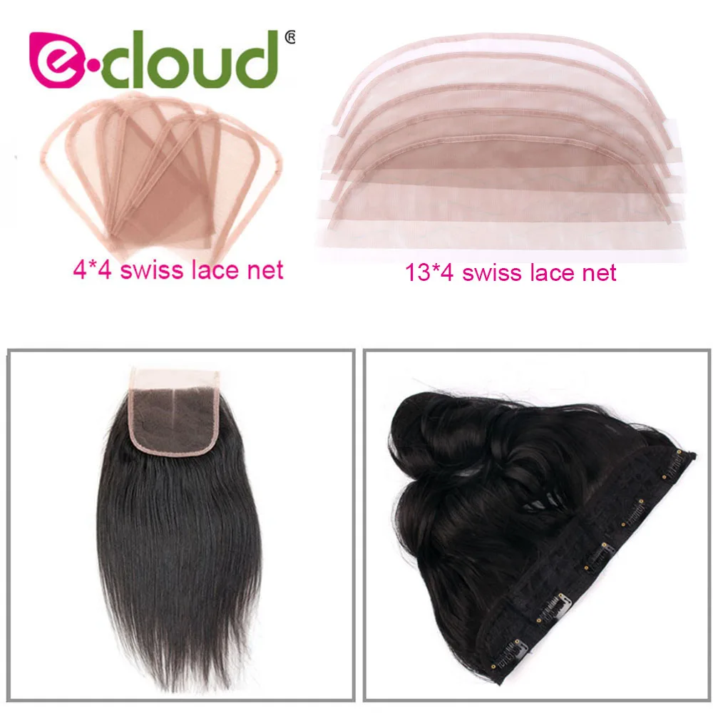 Swiss Lace Frontal Closure Basement Foundation Net For Making Wigs 4x4