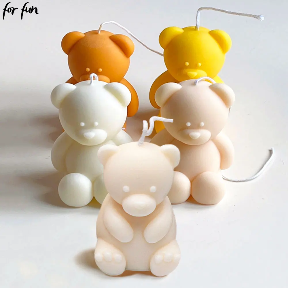 Moule Cylindrique En Silicone Pour Bougie En Forme D'éléphant Pour Décoration De La Maison 3D